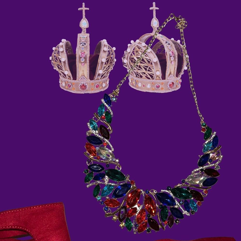 10. Multicolored Statement Necklace
